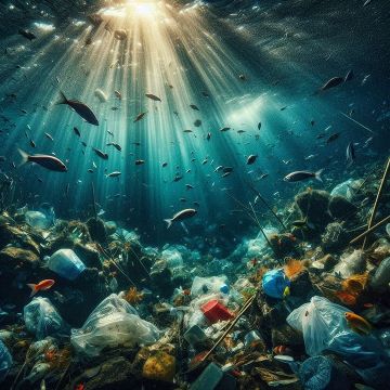 The distribution of subsurface microplastics in the ocean